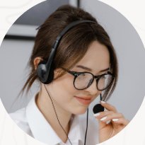 Consultant with headset